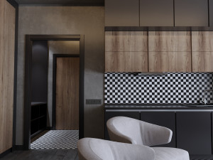 modern apartment for single people 3D Model
