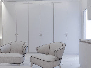 modern apartment for single people 3D Model