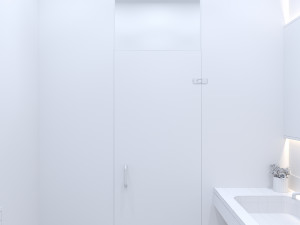 Modern apartment for single people bathroom Modelo 3D