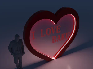 heart decor 3D Model