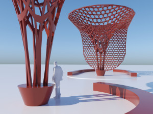 parametric decoration stand 3D मॉडल