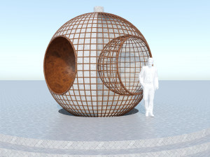 globe reading space 3D Model