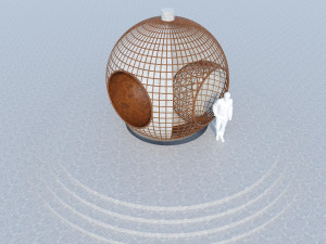 globe reading space 3D Model