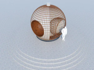 globe reading space 3D Model