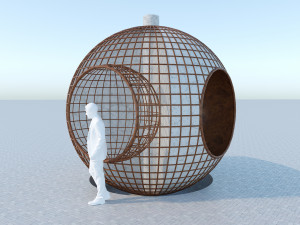 globe reading space 3D Model