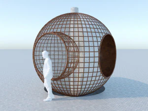 globe reading space 3D Model