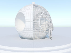 globe reading space 3D Model
