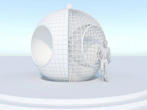 globe reading space 3D Model