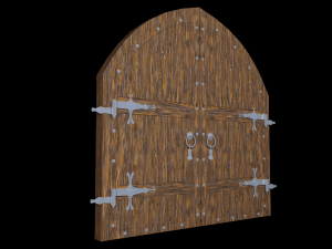 arch double door 3D 모델