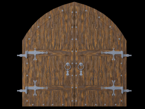 arch double door 3D 모델