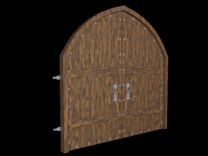 arch double door 3D 모델