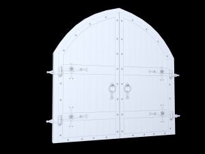 arch double door 3D 모델