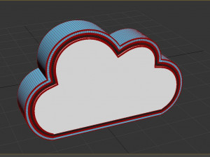 cloud icon 3Dモデル