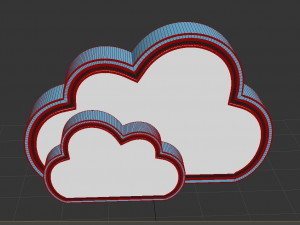 cloud icon 3Dモデル