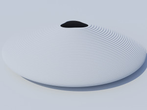 parametric circular landscape 3D Model