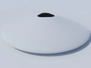 parametric circular landscape 3D Model
