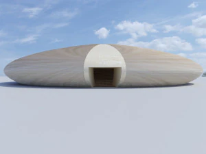 parametric circular landscape 3D Model