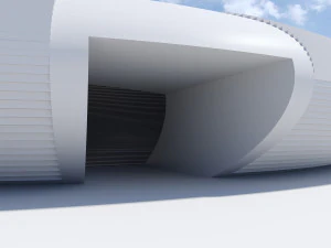 parametric circular landscape 3D Model