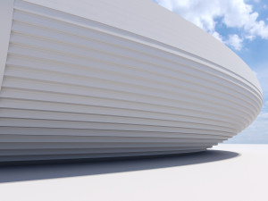 parametric circular landscape 3D Model
