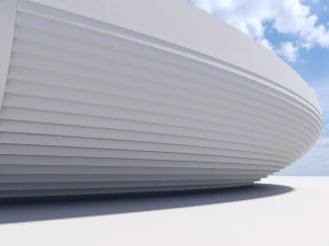 parametric circular landscape 3D Model
