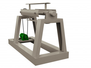 roll unwinder machine 3D Model