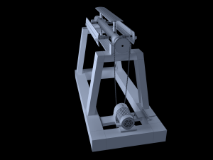 roll unwinder machine 3D Model
