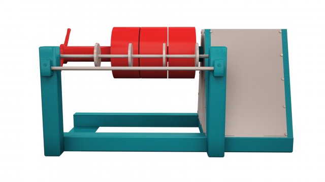 roll pickup machine 3D-Modell .c4d .max .obj .3ds .fbx .stl .blend 