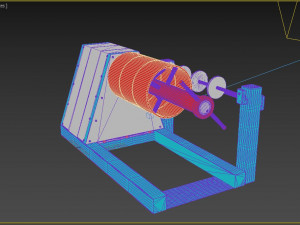 roll pickup machine 3D-Modell