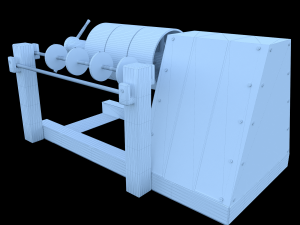 roll pickup machine 3D-Modell