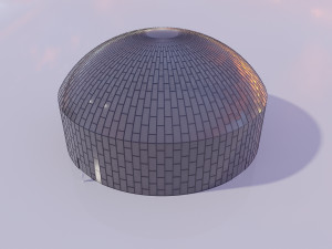 dome glass 3D मॉडल