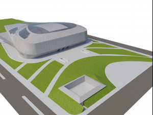 baku congress hall 3D Model