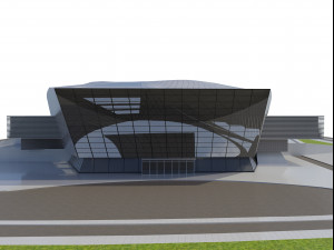 baku congress hall Model 3D