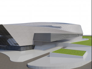 baku congress hall Model 3D