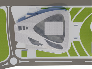 baku congress hall Model 3D