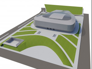 baku congress hall Model 3D