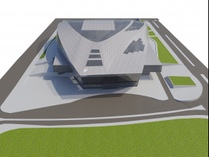 baku congress hall Model 3D