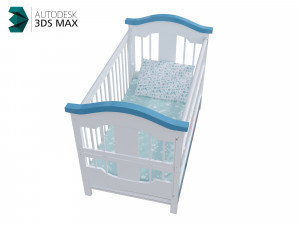 baby bed 3D 모델