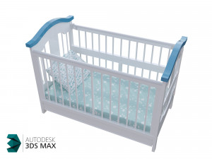 baby bed 3D 모델