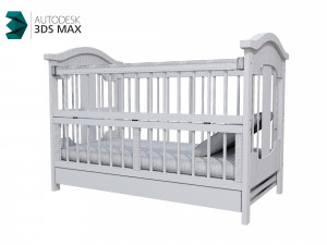 baby bed 3D 모델