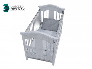 baby bed 3D 모델