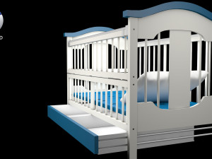 baby bed 3D 모델