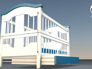 baby bed 3D 모델