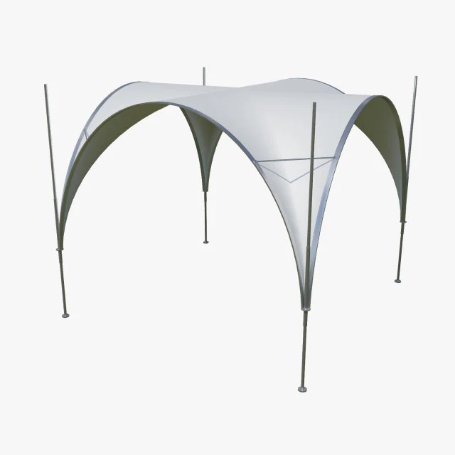 event tent square 3D Model .c4d .max .obj .3ds .fbx .stl .blend 