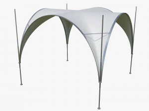 place de la tente événementielle Modèle 3D