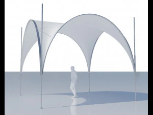 event tent square 3D Model