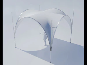 event tent square 3D Model