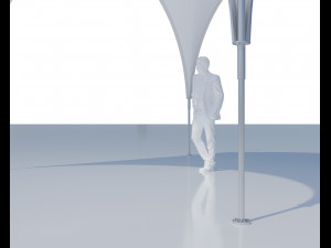event tent square Modelo 3D