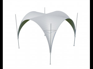 event tent square Modelo 3D