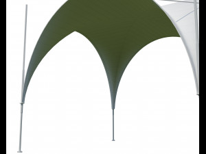 event tent square Modelo 3D