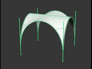 event tent square 3D Model